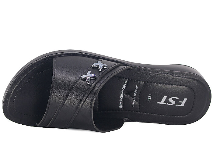 Polex Zenne 1253 Tokalı Pedli Günlük Terlik Siyah - 2