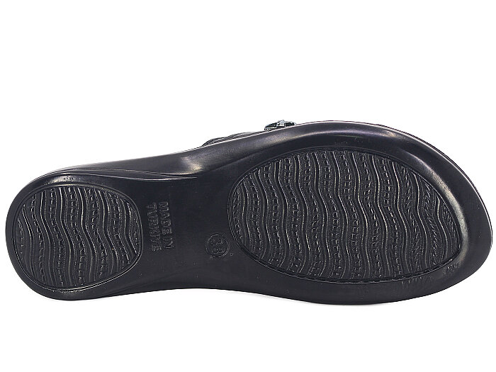 Polex Zenne 1253 Tokalı Pedli Günlük Terlik Siyah - 3