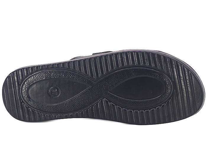 Polex Zenne 1403 Çapraz Cırtlı Pedli Günlük Terlik Siyah - Kahve Leopar - 3