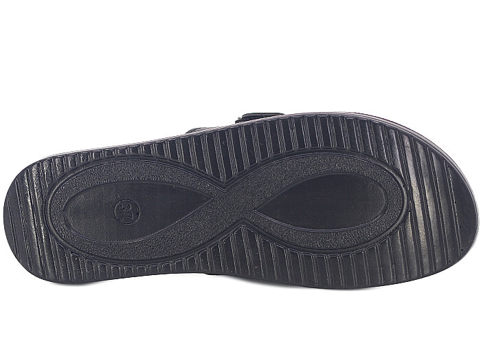 Polex Zenne 1408 Cırtlı Tokalı Pedli Günlük Terlik Siyah - 3