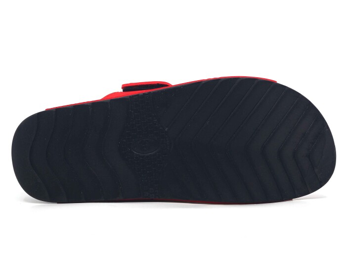 Polex Zenne 15001 Çapraz Yan Tokalı Spor Taban Günlük Terlik Kırmızı - 3