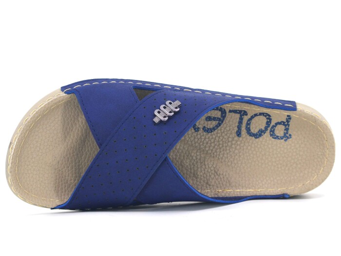 Polex Zenne 15005 Çapraz Lazerli Spor Taban Günlük Terlik Lacivert - 2