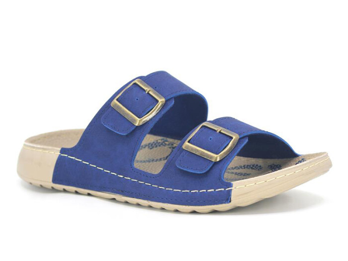 Polex Zenne 15052 Çift Toka Spor Taban Günlük Terlik Lacivert 