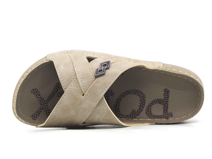 Polex Zenne 15053 Çapraz Spor Taban Günlük Terlik Bej - 2