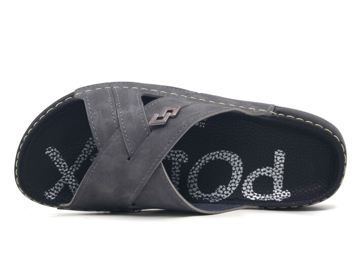 Polex Zenne 15053 Çapraz Spor Taban Günlük Terlik Gri - Polex (1)