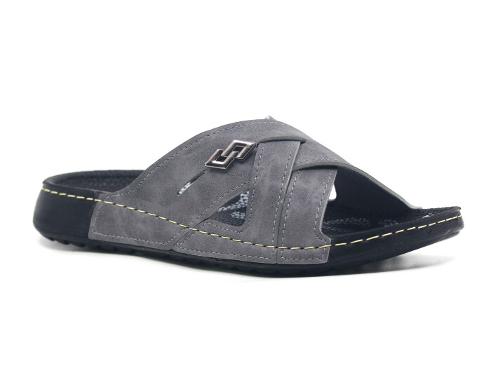 Polex Zenne 15053 Çapraz Spor Taban Günlük Terlik Gri 