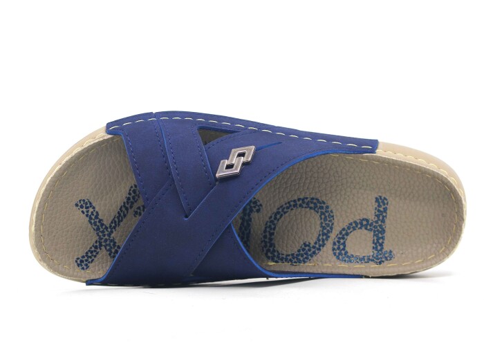 Polex Zenne 15053 Çapraz Spor Taban Günlük Terlik Lacivert - 2