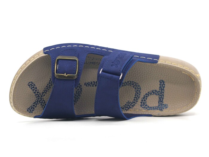 Polex Zenne 15054 Cırtlı Tokalı Spor Taban Günlük Terlik Lacivert - Polex (1)