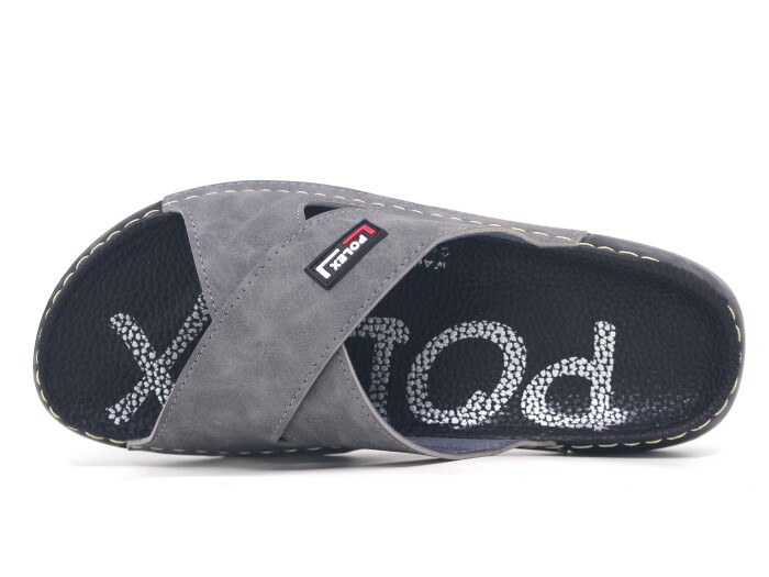Polex Zenne 15056 Çapraz Spor Taban Günlük Terlik Gri - 2