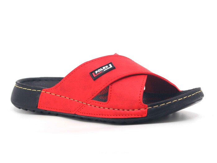 Polex Zenne 15056 Çapraz Spor Taban Günlük Terlik Kırmızı - Polex