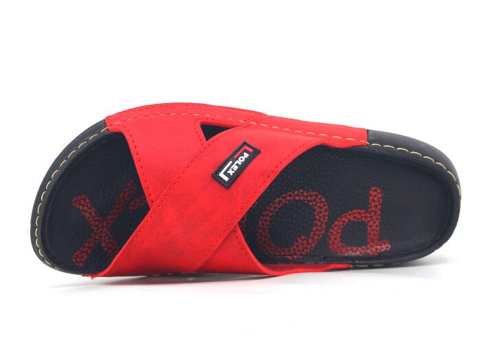 Polex Zenne 15056 Çapraz Spor Taban Günlük Terlik Kırmızı - Polex (1)