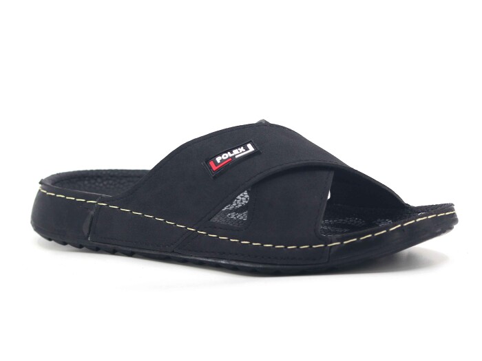 Polex Zenne 15056 Çapraz Spor Taban Günlük Terlik Siyah 