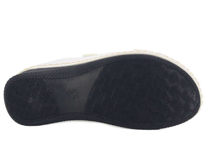 Polex Zenne 15153 Çift Toka Monta Günlük Terlik Beyaz - 3