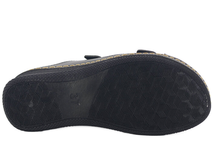 Polex Zenne 15153 Çift Toka Monta Günlük Terlik Siyah - 3