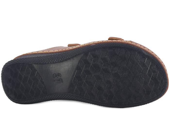 Polex Zenne 15153 Çift Toka Monta Günlük Terlik Taba - 3