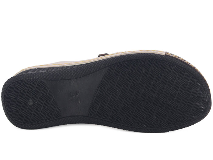 Polex Zenne 15158 Çapraz Tokalı Monta Günlük Terlik Bej - Kahve - 3