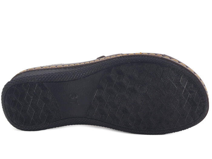 Polex Zenne 15158 Çapraz Tokalı Monta Günlük Terlik Kahve - 3