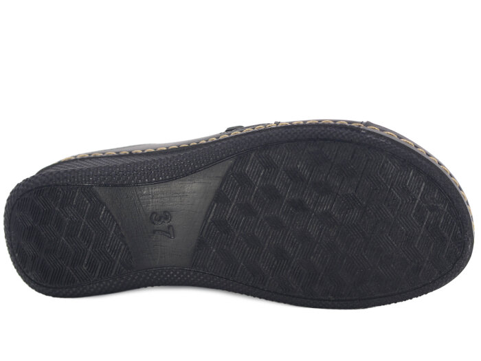 Polex Zenne 15158 Çapraz Tokalı Monta Günlük Terlik Siyah - 3