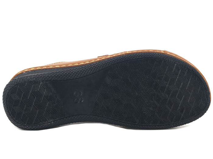 Polex Zenne 15158 Çapraz Tokalı Monta Günlük Terlik Taba - 3