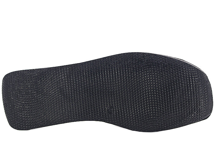 Polex Zenne 16005 Tek Toka Şeritli Köşe Taban Parçalı LV Günlük Terlik Beyaz - Siyah - 3