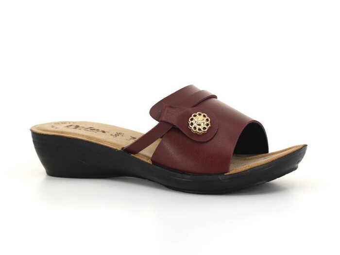 Polex Zenne 29371 Tokalı Günlük Terlik Bordo