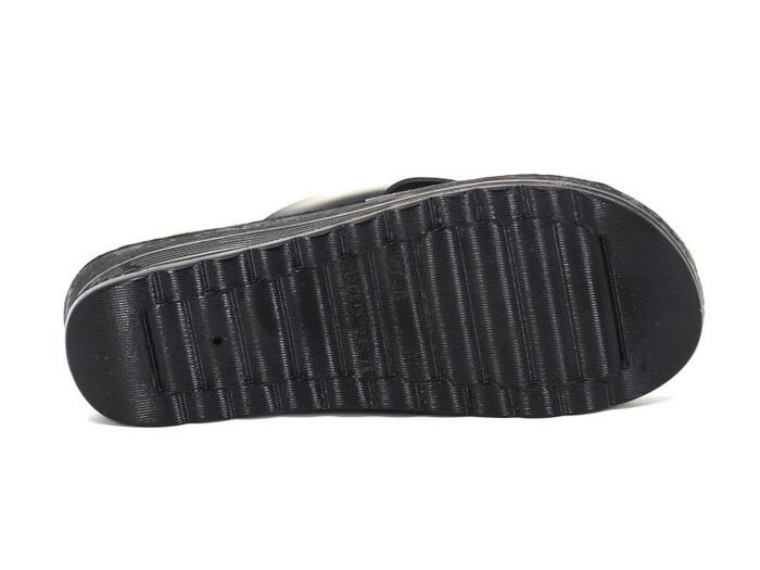 Polex Zenne 36 ESX Üç Rivetli Günlük Terlik Siyah - Thumbnail