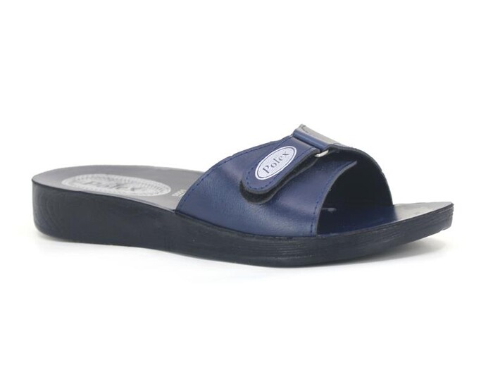 Polex Zenne 5051-C Cırtlı Poşetli Günlük Terlik Lacivert - Polex