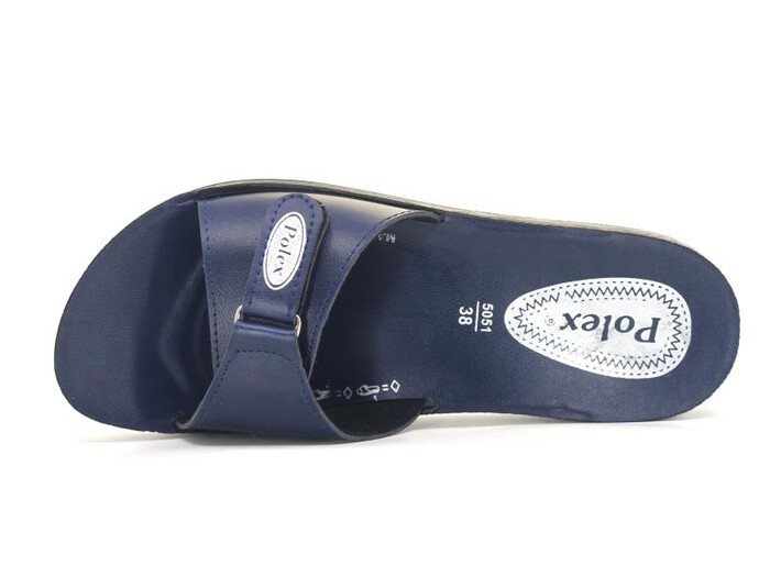 Polex Zenne 5051-C Cırtlı Poşetli Günlük Terlik Lacivert - Polex (1)