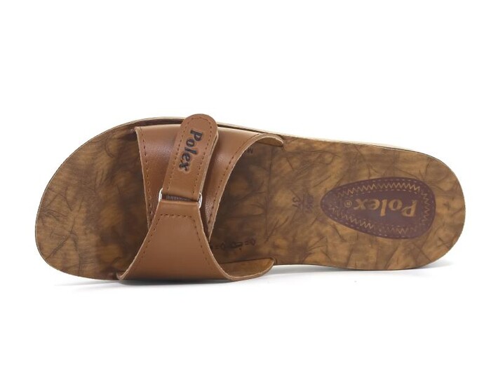 Polex Zenne 5051-C Cırtlı Poşetli Günlük Terlik Taba - Polex (1)