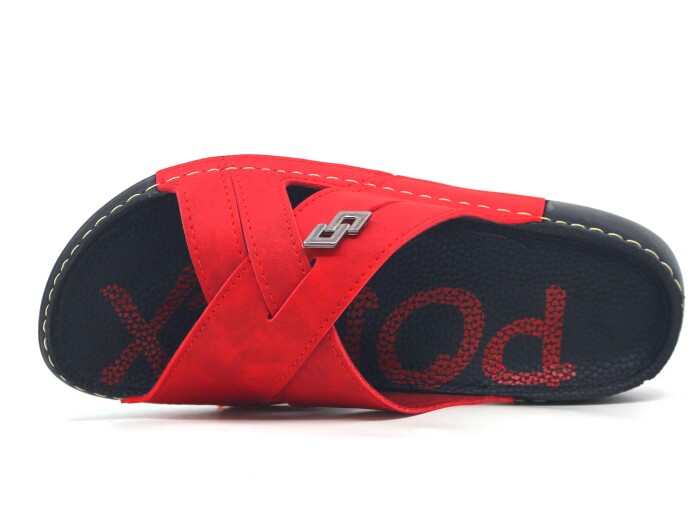 Polex Zenne 15053 Çapraz Spor Taban Günlük Terlik Kırmızı - Polex (1)