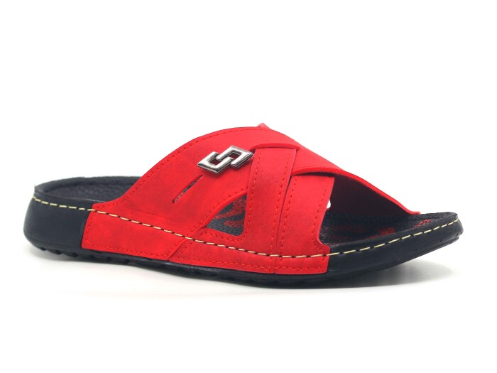 Polex Zenne 15053 Çapraz Spor Taban Günlük Terlik Kırmızı 