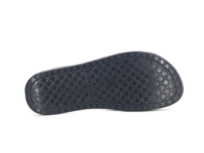 Polex Zenne 5055-C Leopar Desen Yeni Çift Toka Poşetli Günlük Terlik Siyah - 3