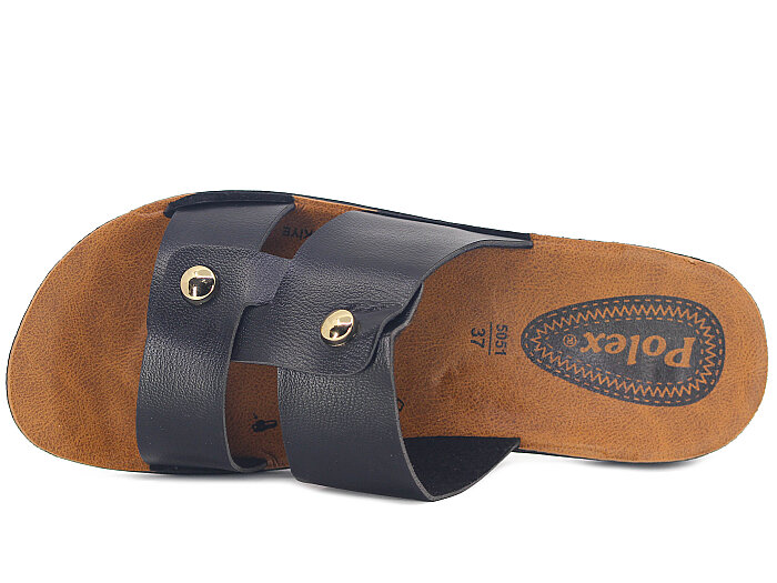 Polex Zenne 5061-C İki İncili Günlük Terlik Siyah - 2