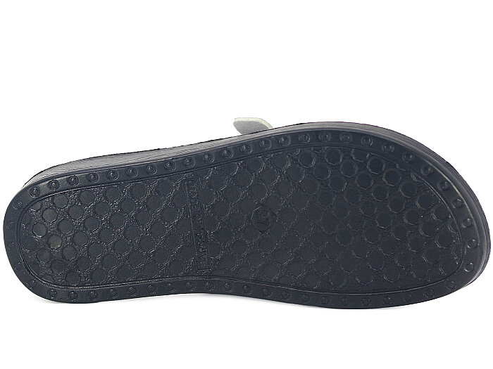 Polex Zenne 5063-C Tek Toka Çift Bant Parçalı Günlük Terlik Siyah Leopar - 3