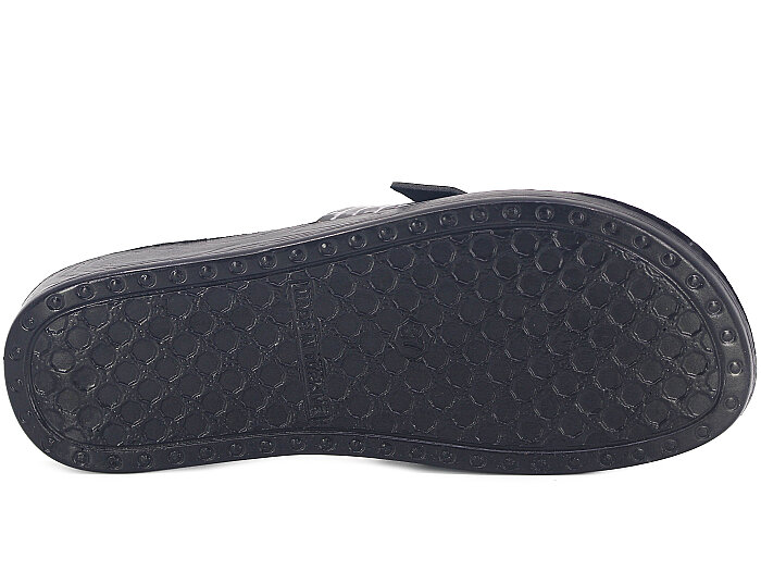 Polex Zenne 5065-C Düz Yük Tek Toka Günlük Terlik Siyah - Siyah Leopar - 3