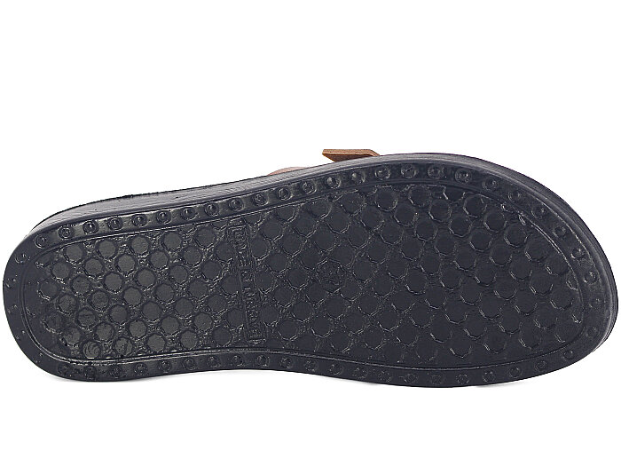 Polex Zenne 5065-C Düz Yük Tek Toka Günlük Terlik Taba - Kahve Leopar - 3