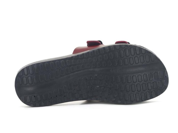 Polex Zenne 5103-C Çift Toka Yüksek Günlük Terlik Bordo - 3