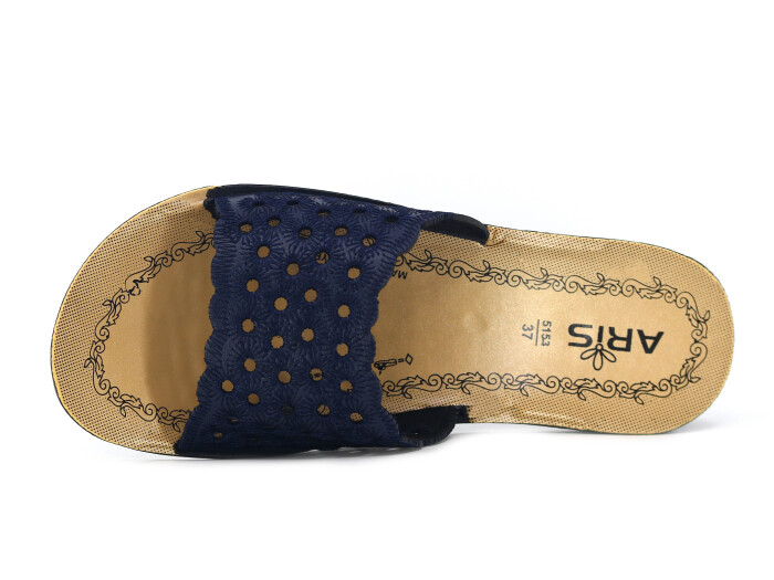 Polex Zenne 5155 Nakışlı Günlük Terlik Lacivert - 2