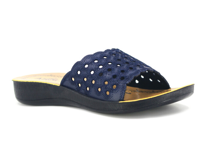 Polex Zenne 5155 Nakışlı Günlük Terlik Lacivert - 1