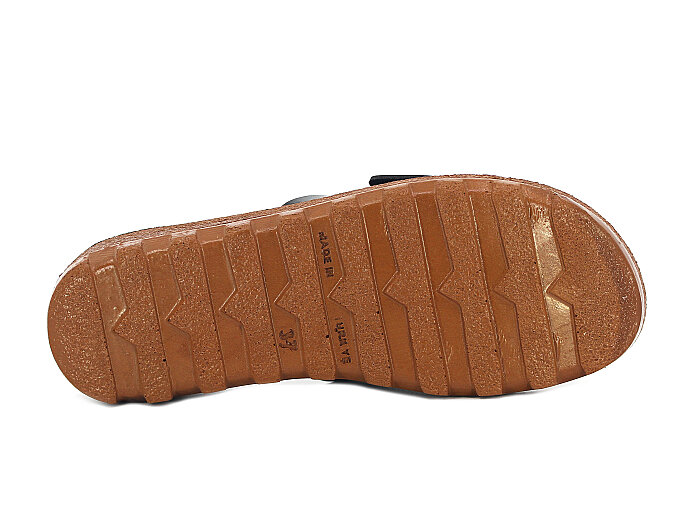 Polex Zenne 5251-C Tek Toka Traktör Taban Günlük Terlik Siyah - Camel - 3