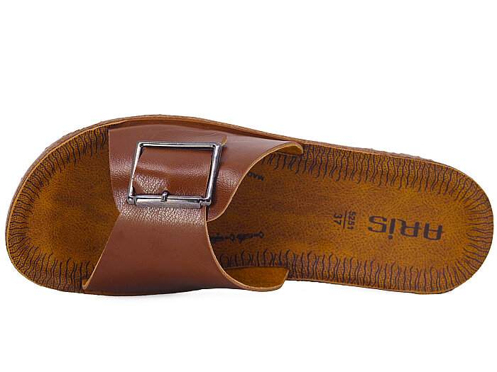Polex Zenne 5251-C Tek Toka Traktör Taban Günlük Terlik Taba - Camel - 2