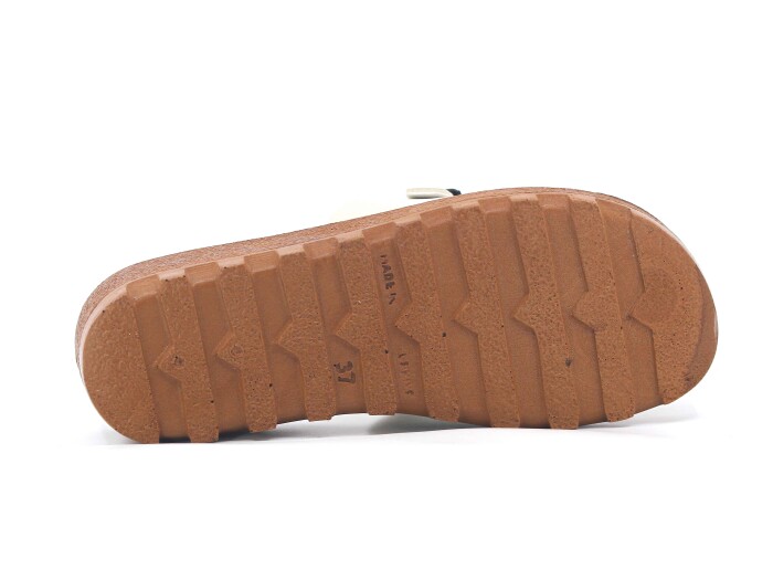 Polex Zenne 5252-C Çift Toka Traktör Taban Günlük Terlik Kahve - Camel - 3