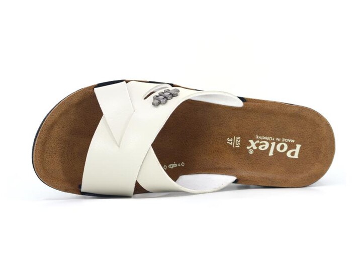 Polex Zenne 5256-C Geçmeli Traktör Taban Günlük Terlik Bej - Camel - 2