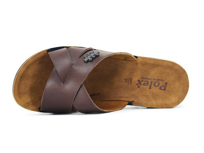 Polex Zenne 5256-C Geçmeli Traktör Taban Günlük Terlik Kahve - Camel - 2