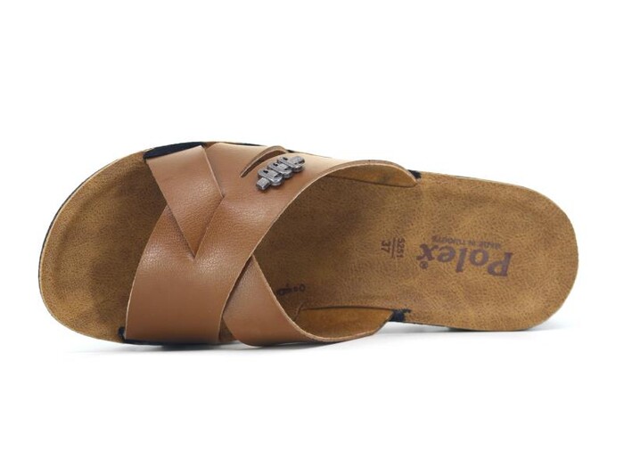 Polex Zenne 5256-C Geçmeli Traktör Taban Günlük Terlik Taba - Camel - 2