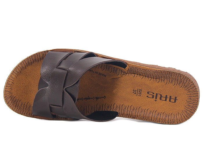 Polex Zenne 5258-C Traktör Taban Günlük Terlik Kahve - Camel - 2