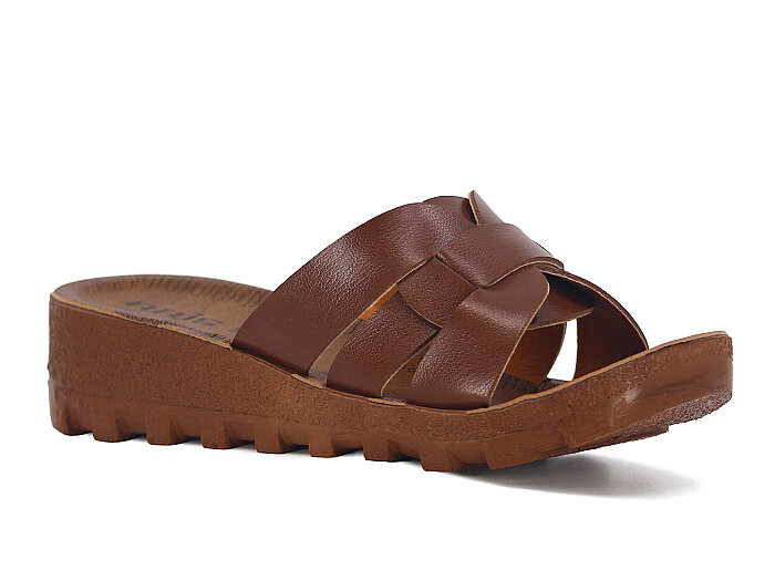 Polex Zenne 5258-C Traktör Taban Günlük Terlik Taba - Camel - 1