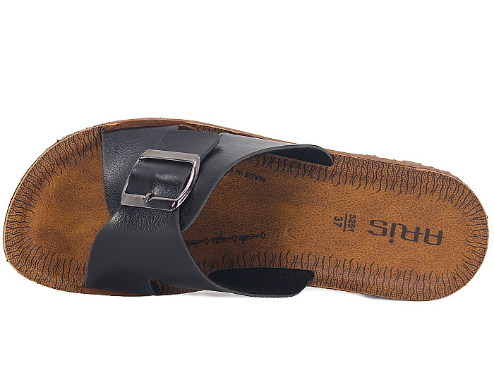 Polex Zenne 5259-C Tek Toka Dört Bacak Traktör Taban Günlük Terlik Siyah - Camel - 2