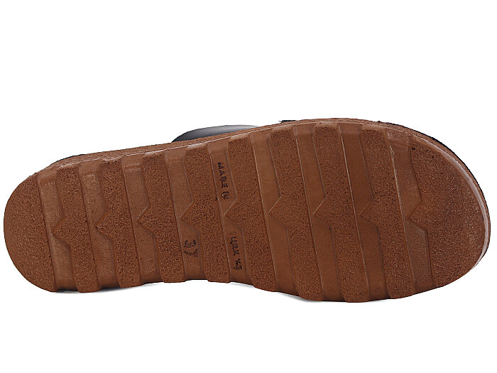 Polex Zenne 5259-C Tek Toka Dört Bacak Traktör Taban Günlük Terlik Siyah - Camel - 3