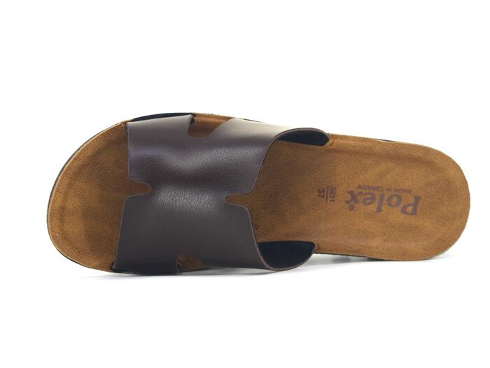 Polex Zenne 5262-C HrmsTraktör Taban Günlük Terlik Kahve - Camel - 2